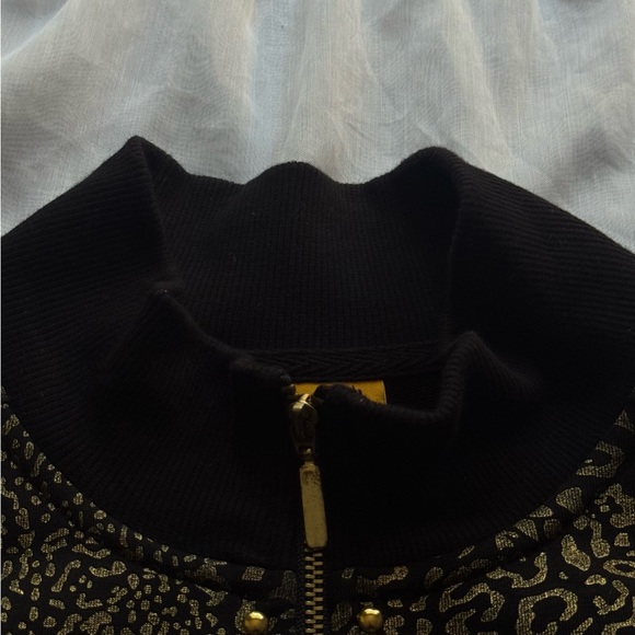 Ruby Rd. Leopard Print Bomber Jacket - Picture 4 of 8